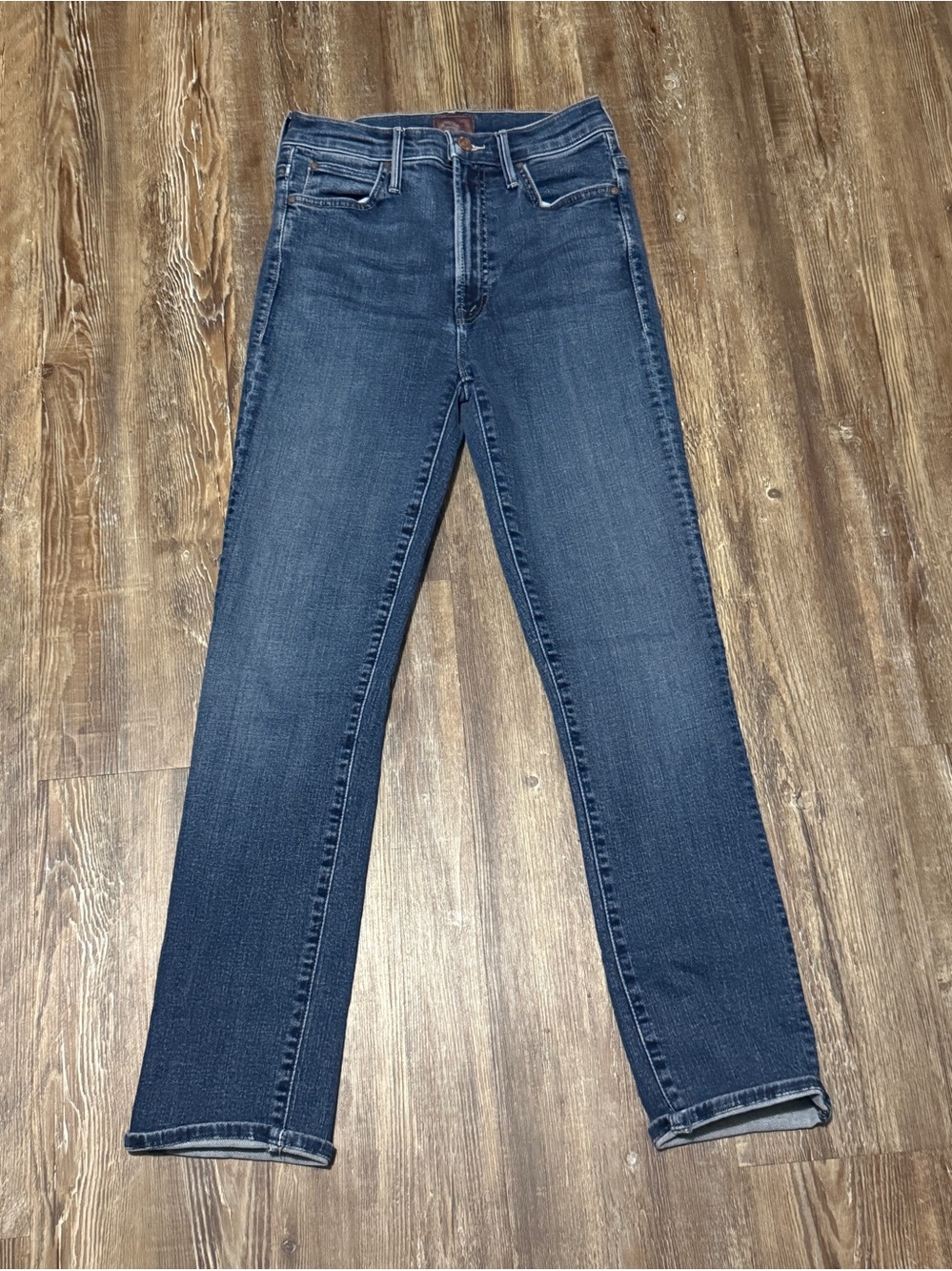 Mother The Swooner Rascal Ankle Jeans Women's 25 Stretchy Designer in Hot Spring